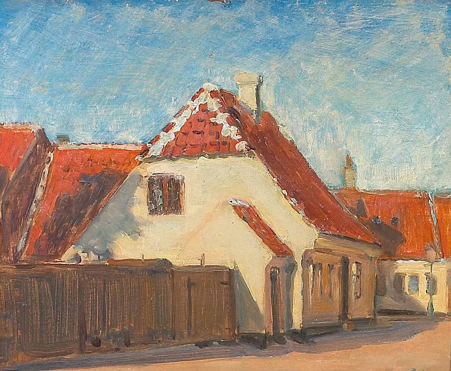 Case gialle a Skagen. - Peder Severin Krøyer