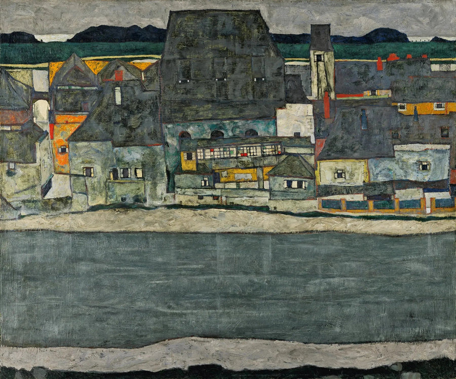 Case sul fiume (la città vecchia) - Egon Schiele