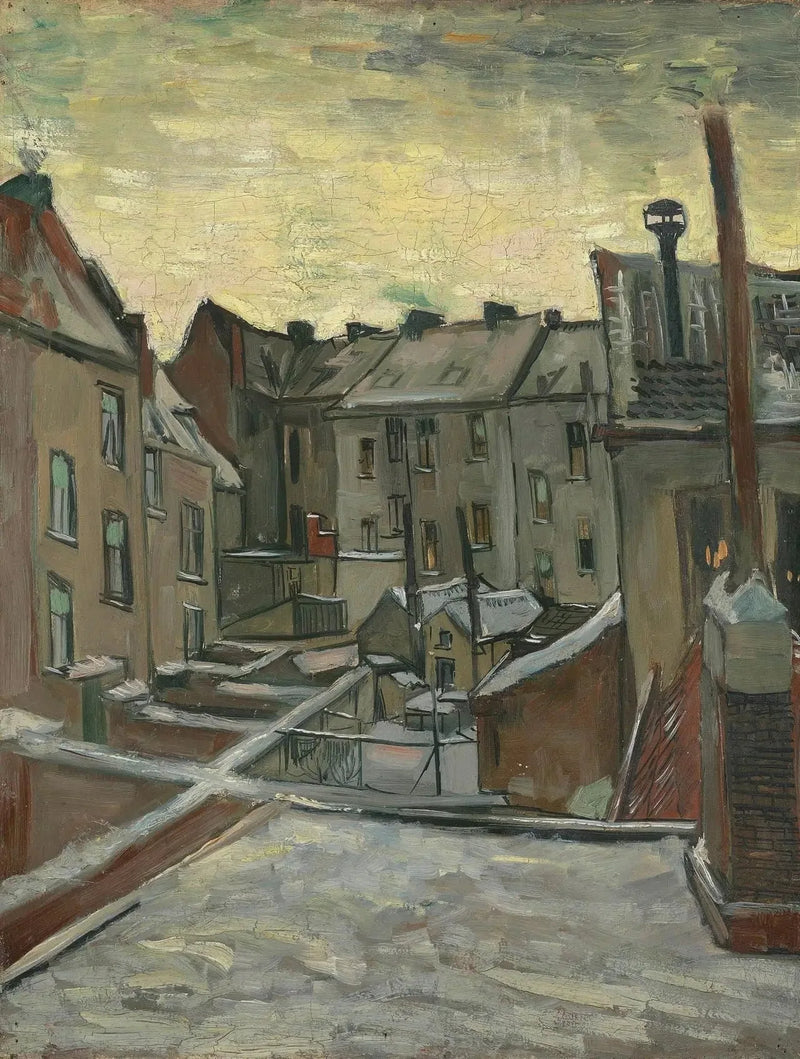 Case viste da dietro - Vincent van Gogh