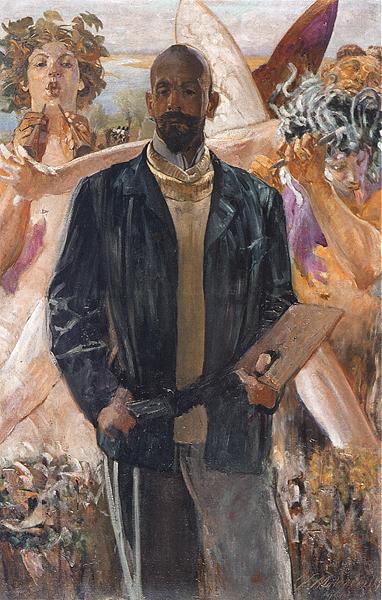 Autoportrait au jacinthe - Jacek Malczewski