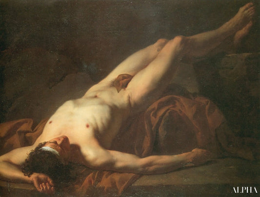 Nudo Maschile (Ettore) - Jacques-Louis David - Riproduzioni di quadri e dipinti di alta gamma