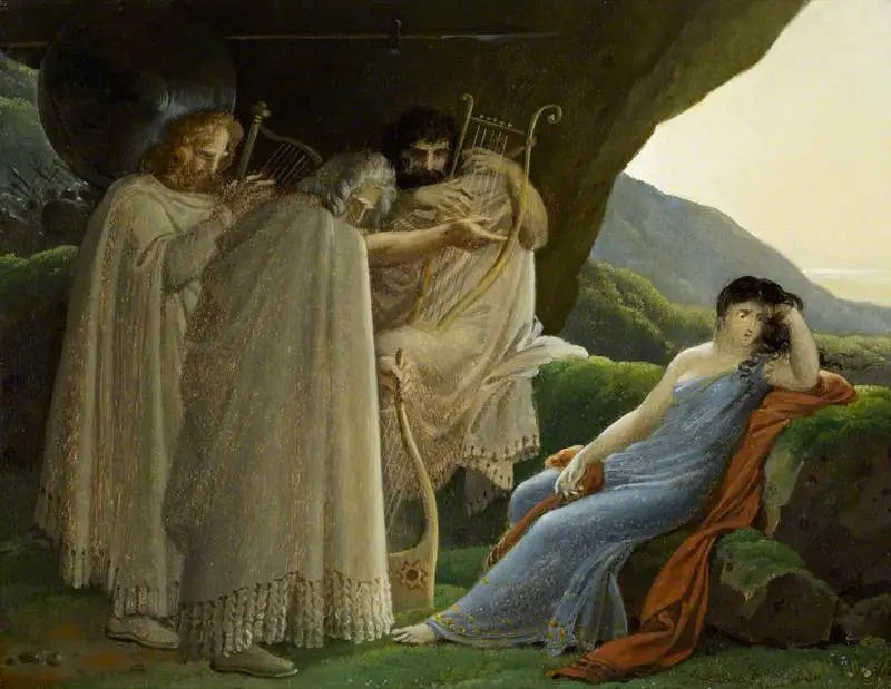 Malvina piange la morte del suo fidanzato Oscar - Anne-Louis Girodet