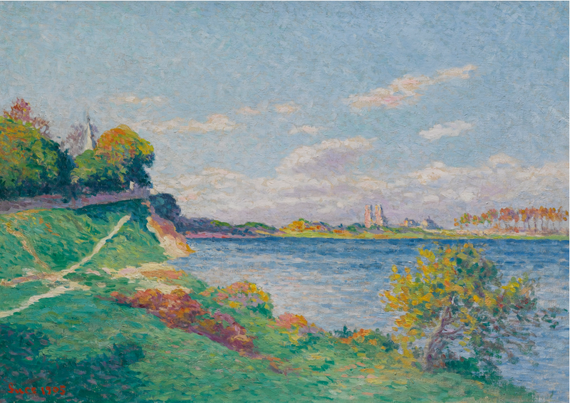 Mantes, sponda della Senna - Maximilien Luce