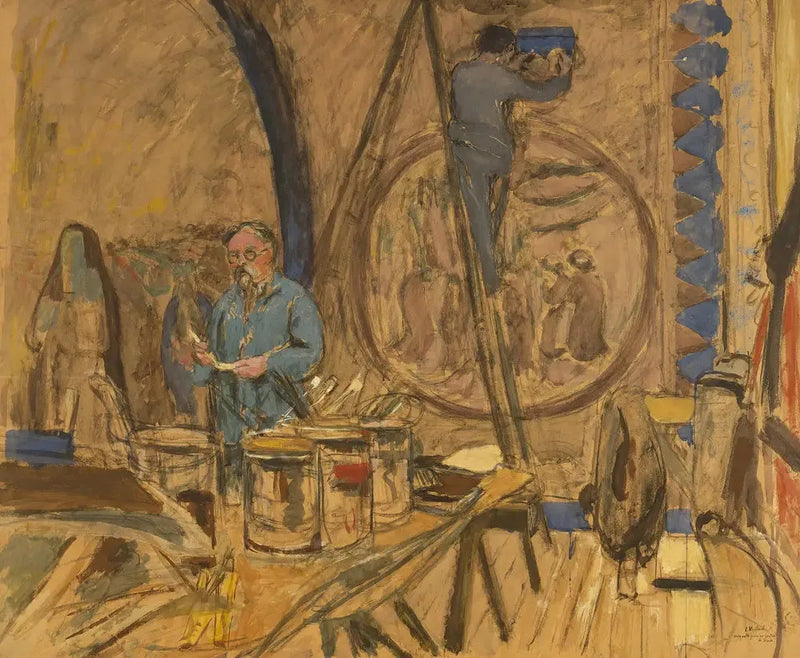 Modello per un ritratto di Denis - Édouard Vuillard