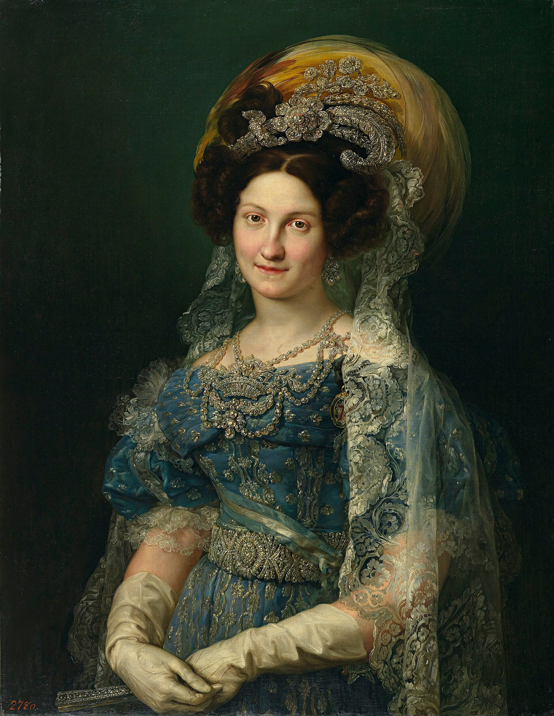 Portrait de Maria Cristina de Bourbon - Vicente López Portaña