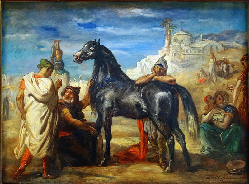 Marchand arabo presenting a jument - Théodore Chassériau