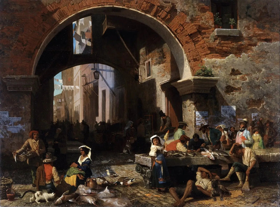 Mercato del pesce romano. Arco di Ottavio