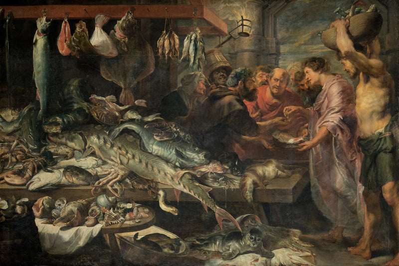 Mercato del pesce (Argento del tributo?) - Antoine van Dyck