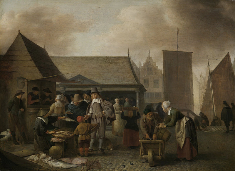 Le marché aux poissons - Hendrick Martensz Sorgh