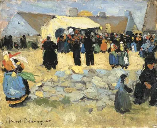 Mercato bretone - Robert Delaunay