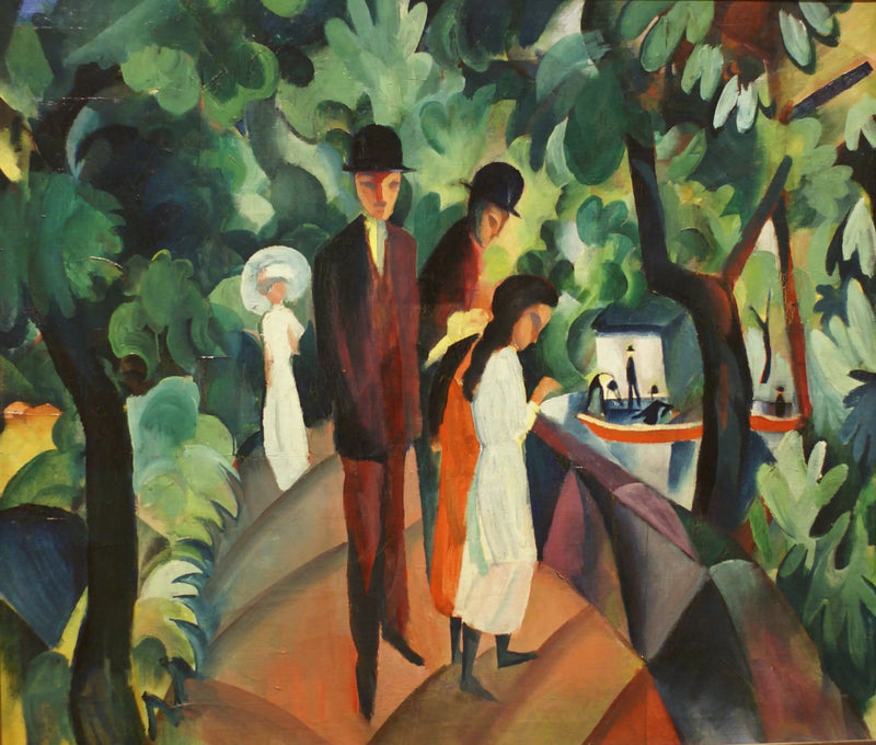 Camminare sul ponte - August Macke