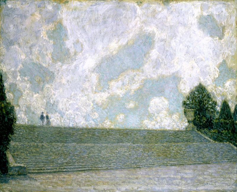 Marches del Castello di Versailles (Le scale del Palazzo di Versailles) - Henri Le Sidaner