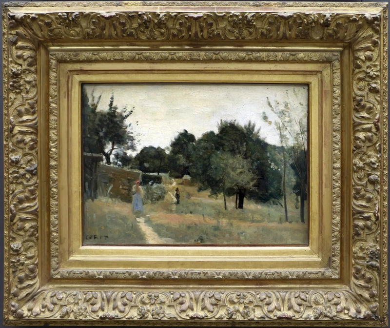 Marcoussis. Un frutteto, al mattino - Jean-Baptiste Camille Corot