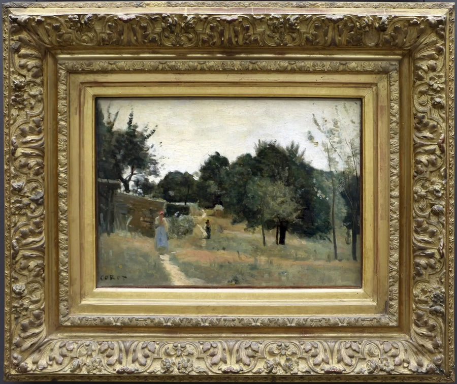 Marcoussis. Un frutteto, al mattino - Jean-Baptiste Camille Corot