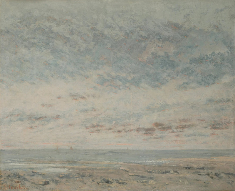 Marea bassa a Trouville - Gustave Courbet