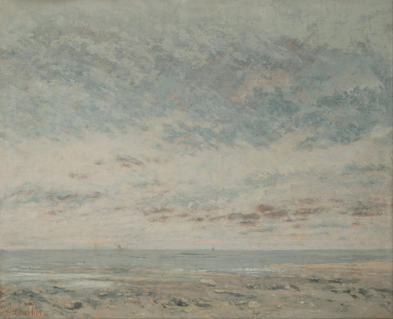 Marea bassa a Trouville - Gustave Courbet