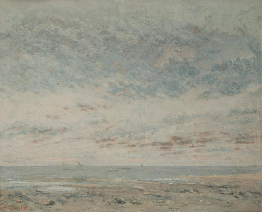 Marea bassa a Trouville - Gustave Courbet