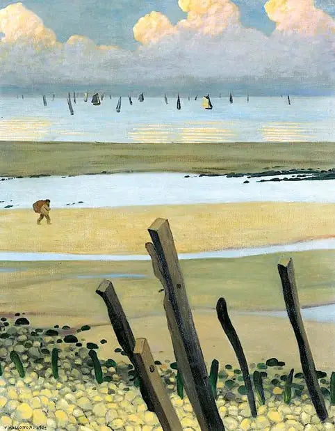 Marea bassa a Villerville - Félix Vallotton