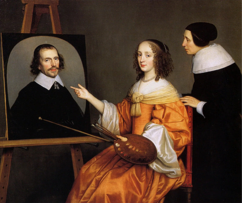Margareta Maria de Roodere e i suoi genitori, Gerard de Roodere e Maria van Putten - Gerrit van Honthorst
