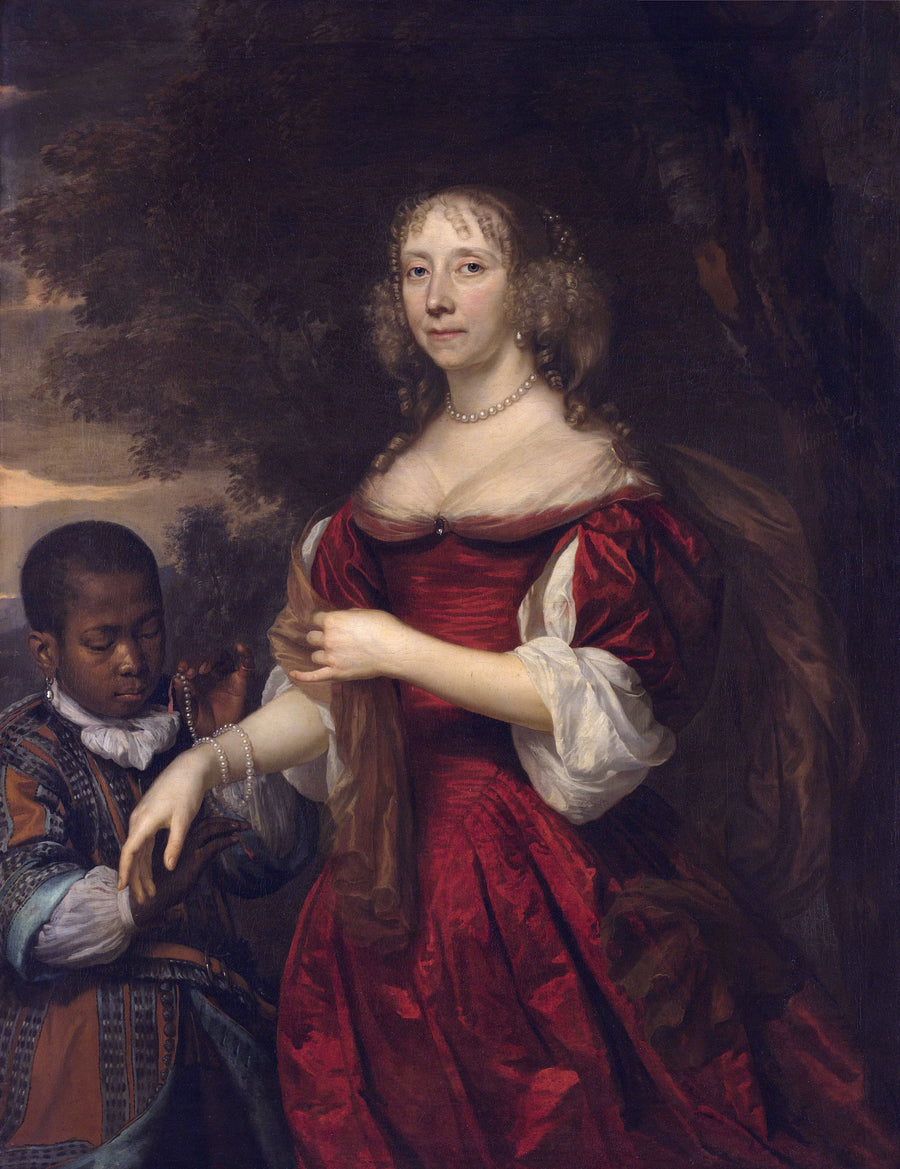 Margaretha van Raephorst (décédée en 1690). Épouse de Cornelis Tromp - Jan Mytens