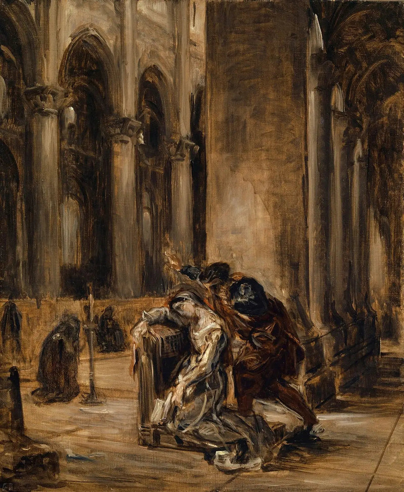 Margherita in chiesa - Eugène Delacroix