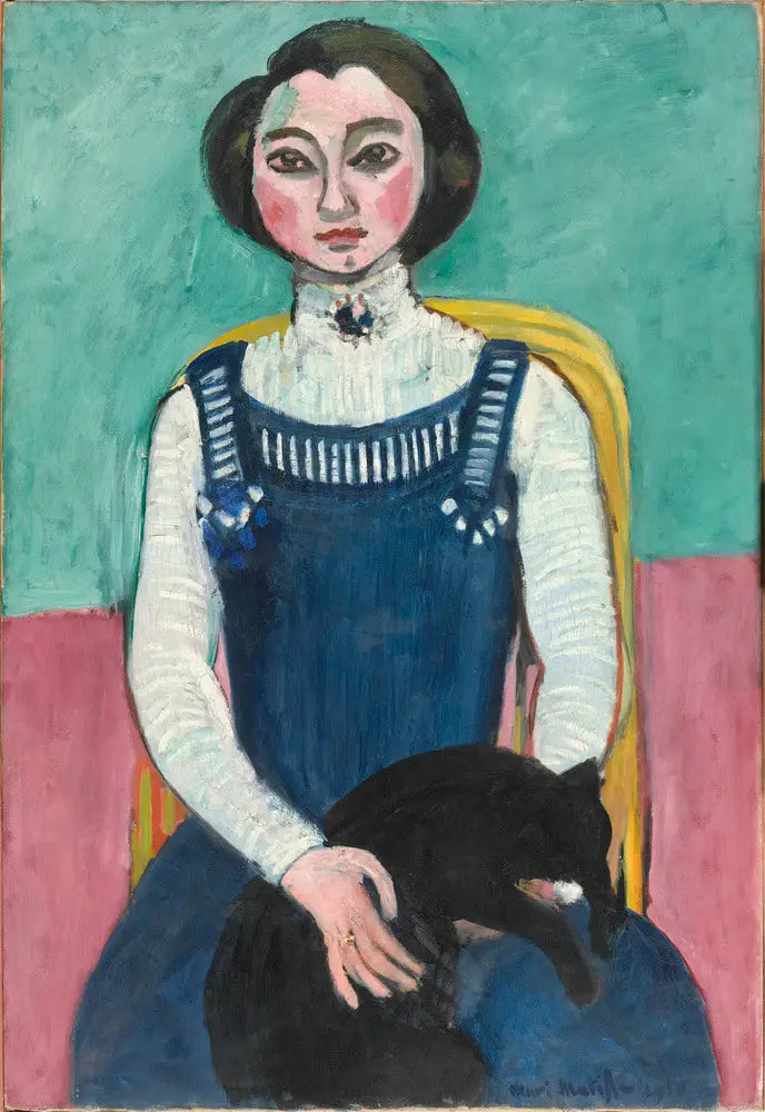 Margherita con gatto nero - Henri Matisse