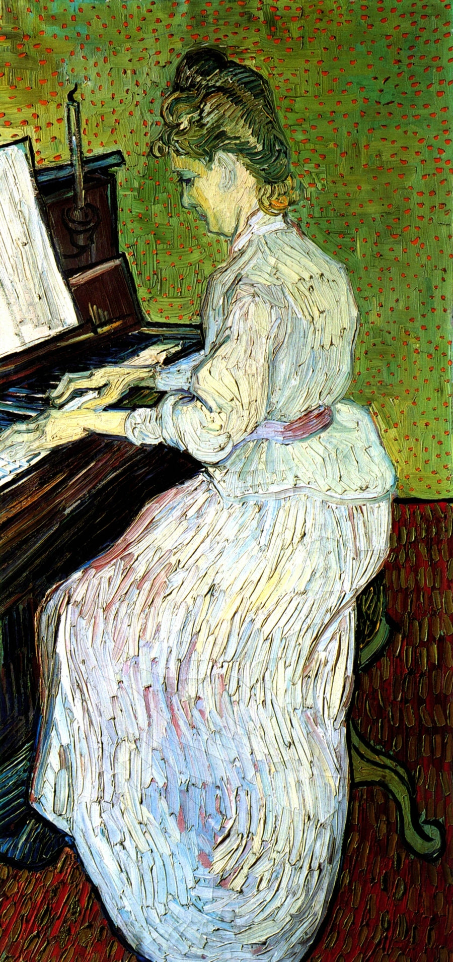 Mademoiselle Gachet al pianoforte - Vincent van Gogh