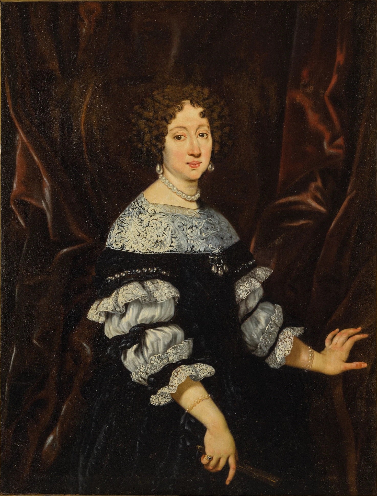 Marguerite Louise d'Orléans - Giovanni Battista Gaulli image 1 tableau peint à l’huile sur toile