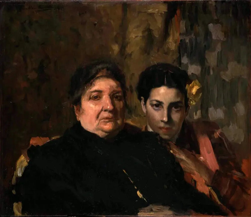 María e sua nonna - Joaquín Sorolla