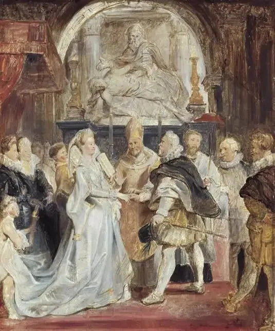 Matrimonio di Enrico IV e Maria de' Medici - Peter Paul Rubens