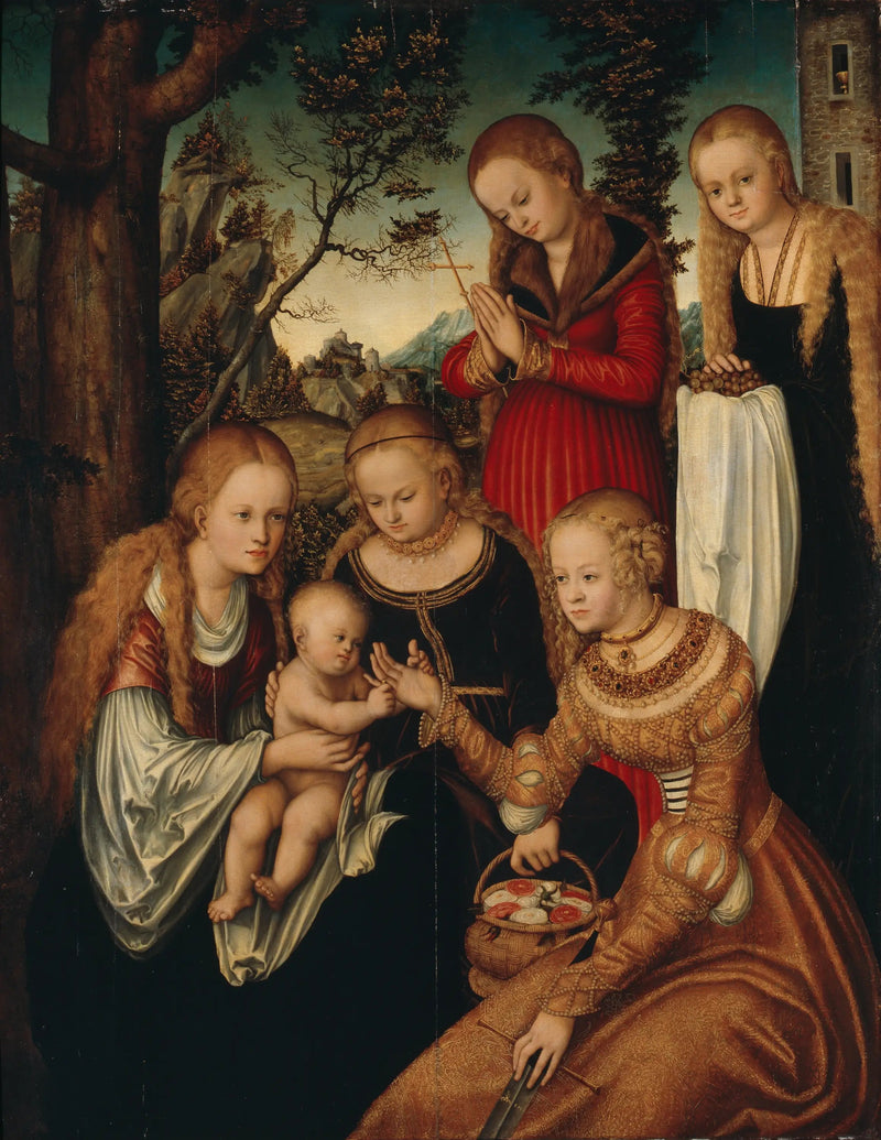 Matrimonio di Santa Caterina - Lucas Cranach il Vecchio