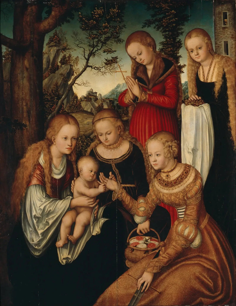 Matrimonio di Santa Caterina - Lucas Cranach il Vecchio