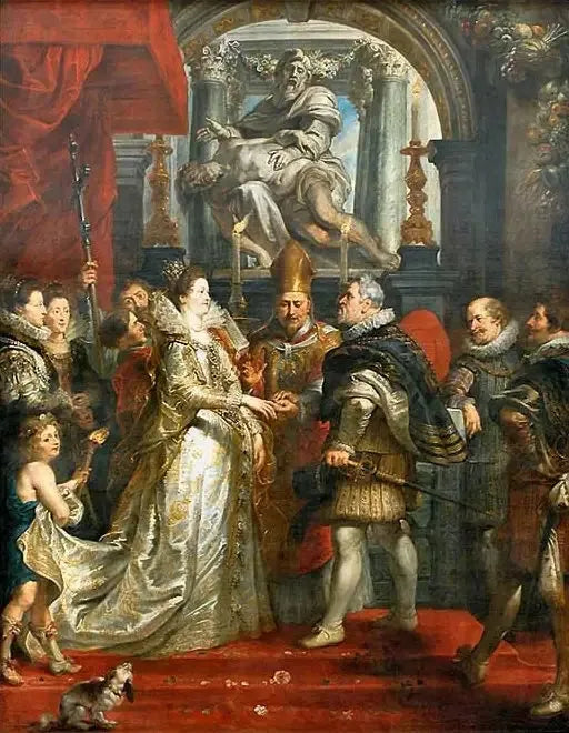 Matrimonio per procura di Maria de' Medici e Enrico IV a Firenze il 5 ottobre 1600 - Peter Paul Rubens