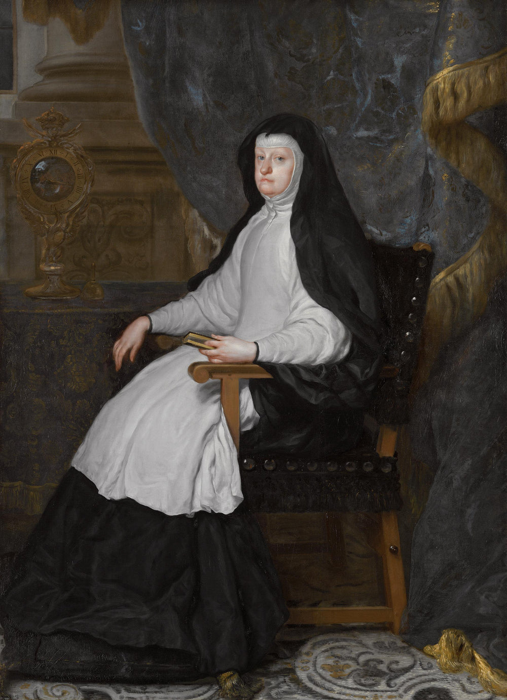 Mariana d’Autriche épouse du roi Philippe IV d’Espagne en tant que veuve - Claudio Coello - Alpha Reproduction