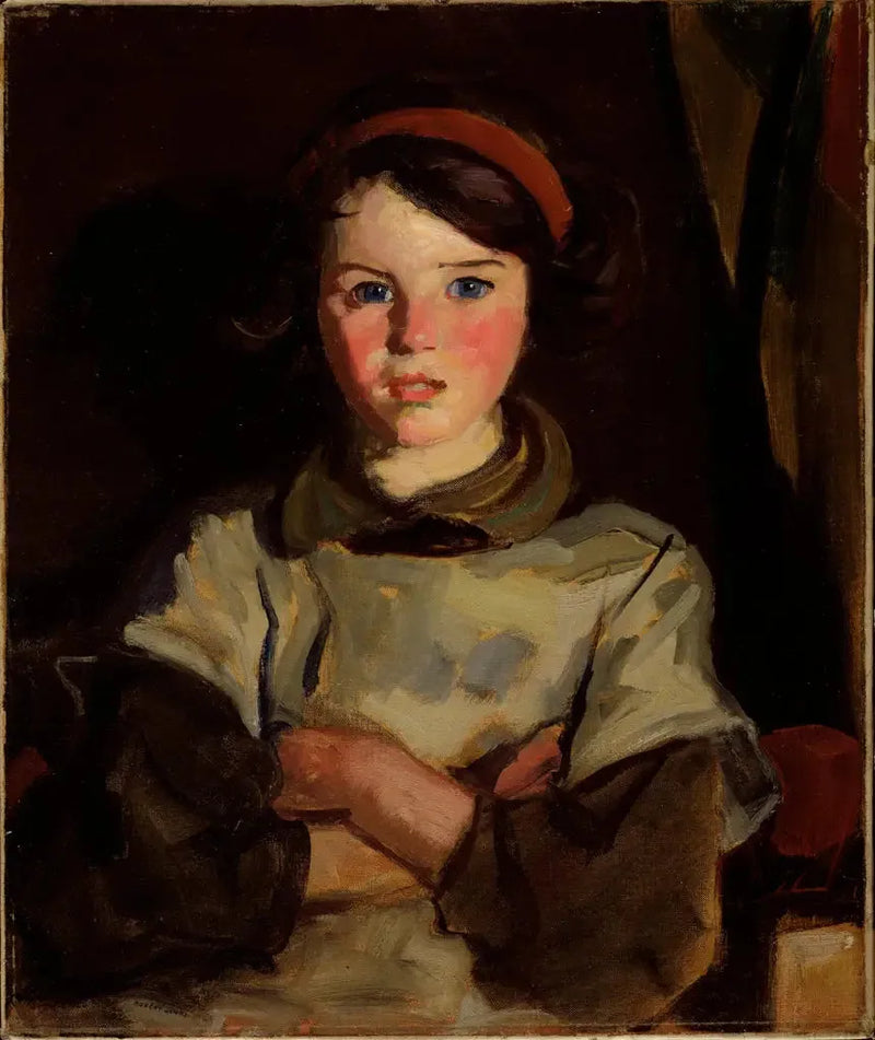 Marie con nastro rosso - Robert Henri