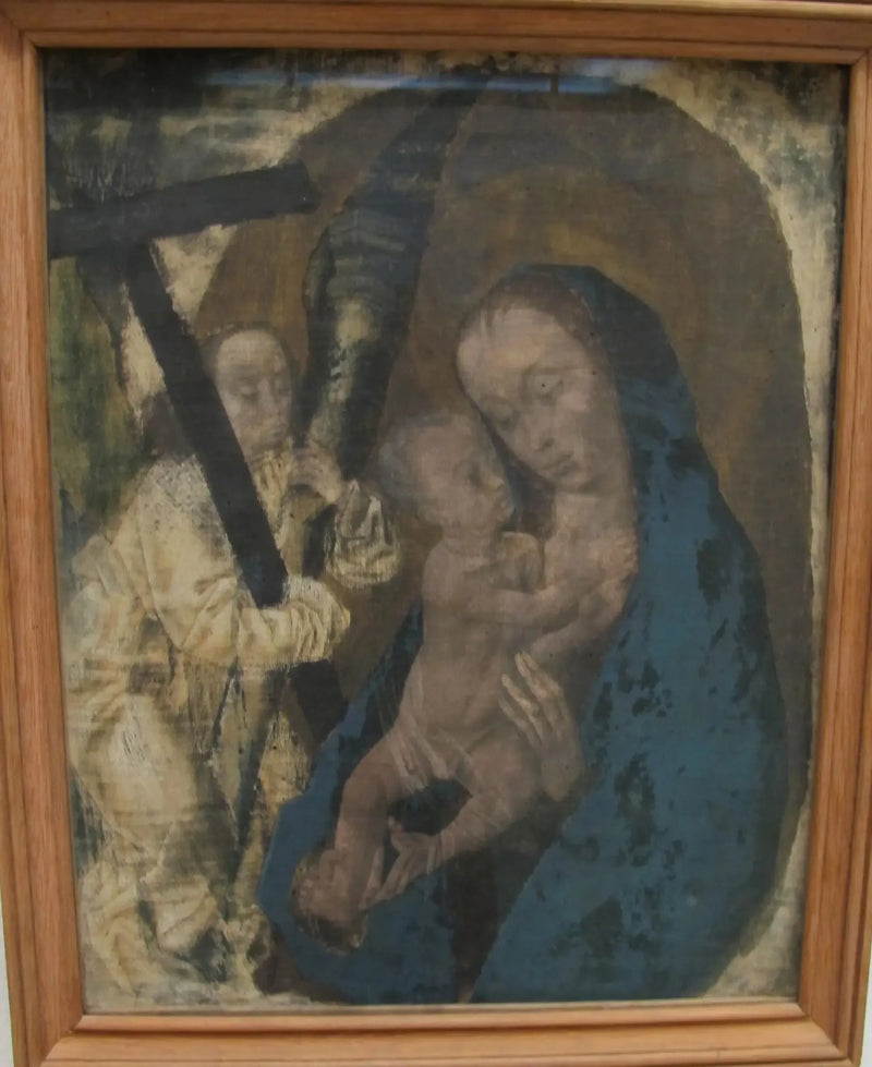 Marie con il Bambino e un angelo - Hugo van der Goes