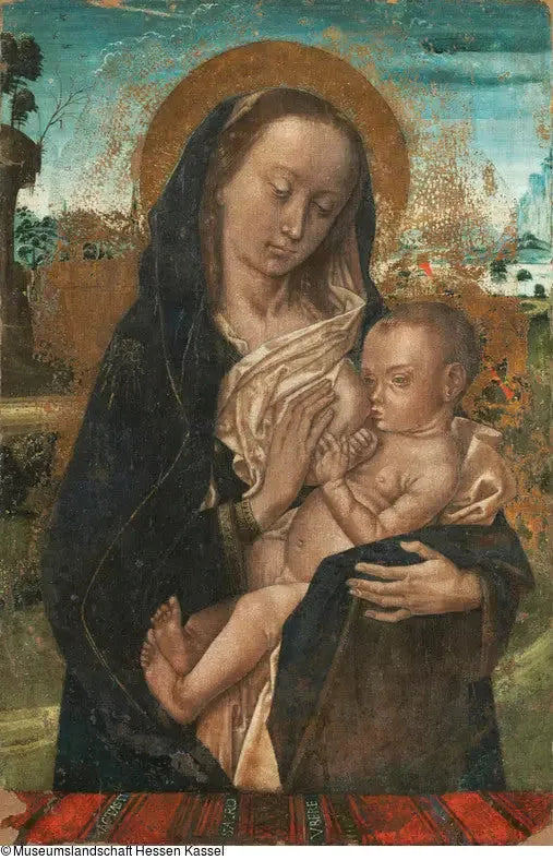 Marie con il bambino Gesù - Hugo van der Goes