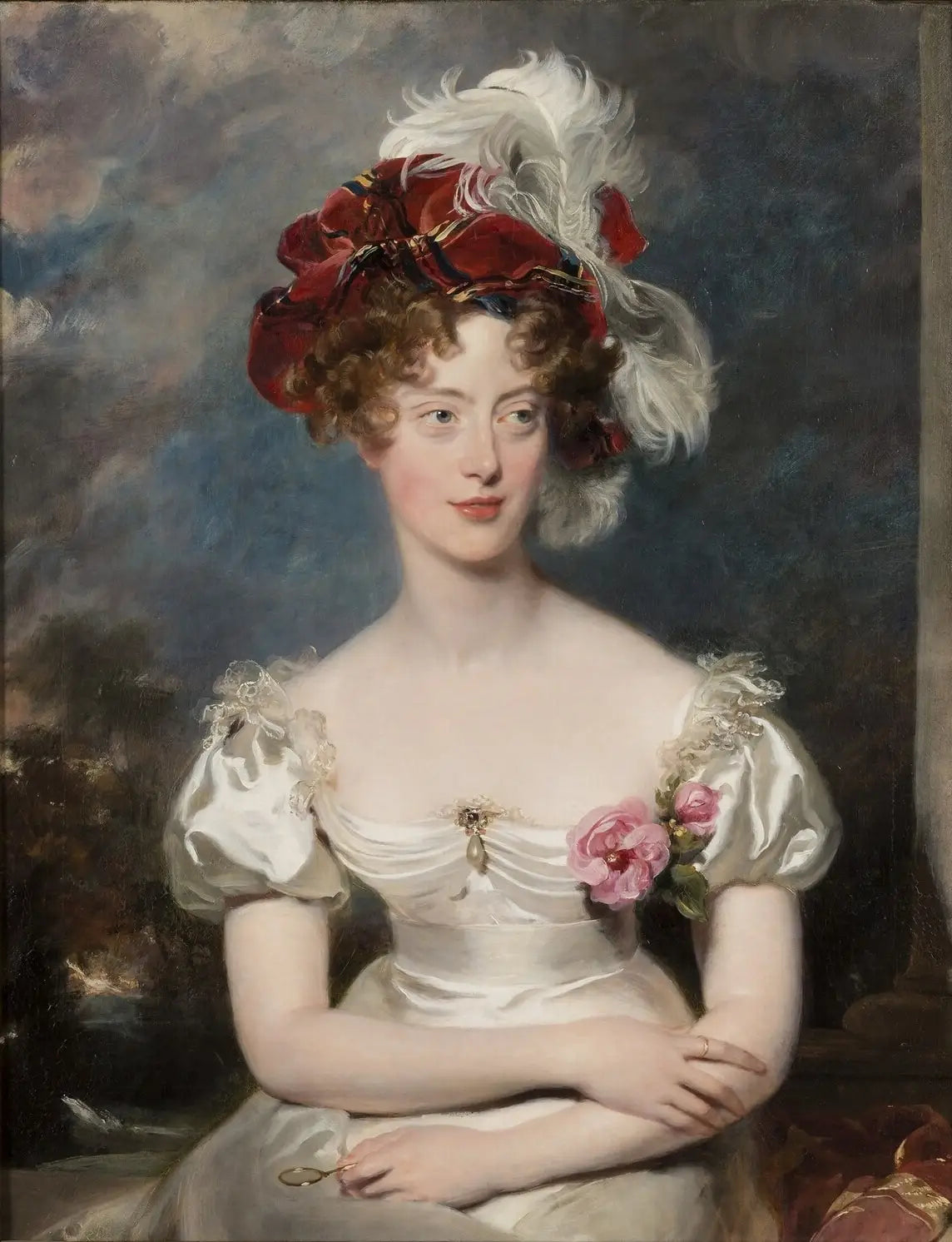 Marie Caroline de Bourbon-Sicile (1798-1870), duchesse de Berry. - Thomas Lawrence image 1 tableau peint à l’huile sur toile