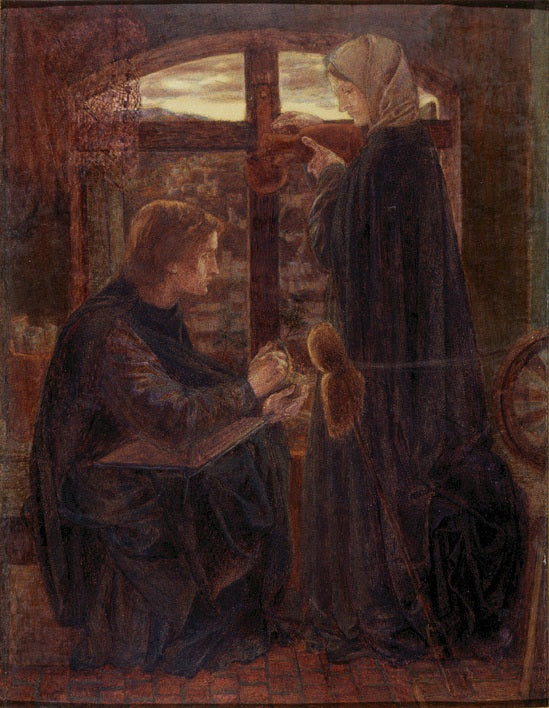 Marie nella casa di San Giovanni - Dante Gabriel Rossetti