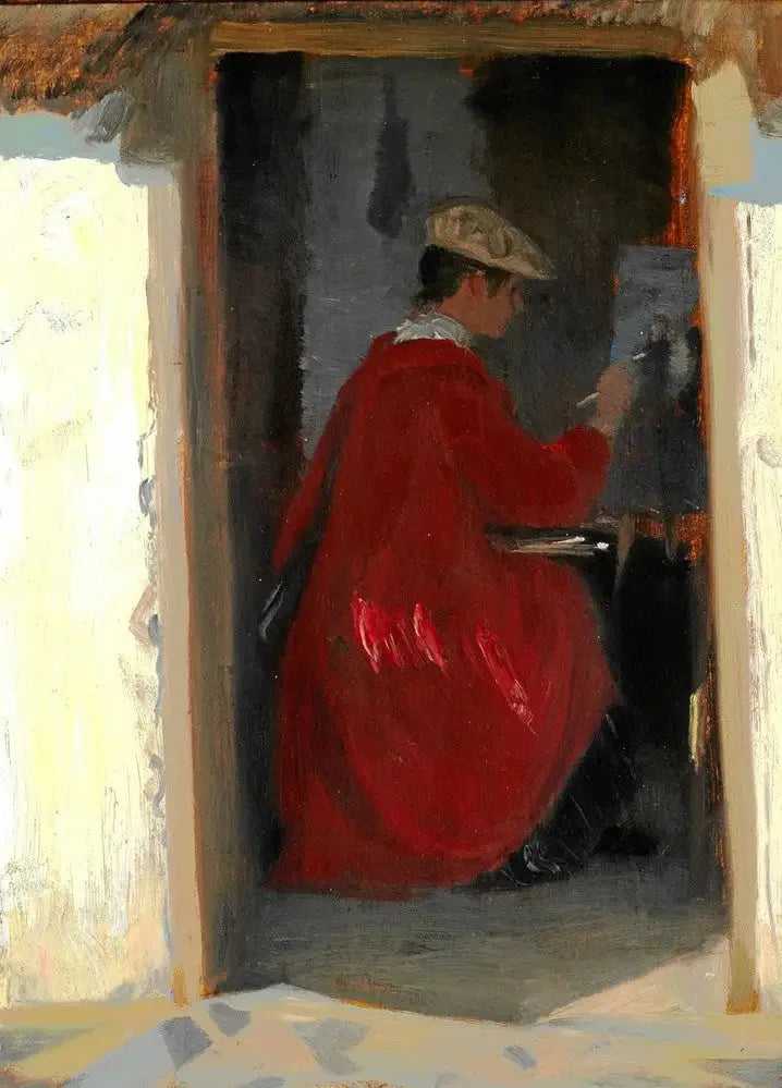 Marie Krøyer dipinge a Ravello - Peder Severin Krøyer