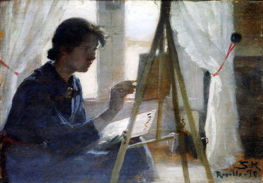 Marie Kroyer dipinto a Ravello - Peder Severin Krøyer