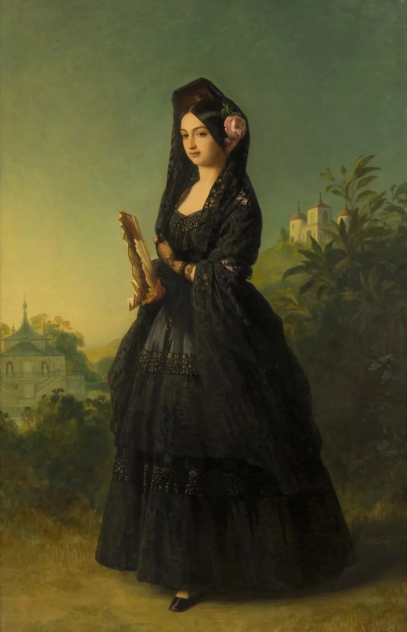 Marie-Louise-Ferdinande de Bourbon, duchesse de Montpensier (1846-1897) - Franz Xaver Winterhalter image 1 reproduction réalisée par Alpha Reproduction