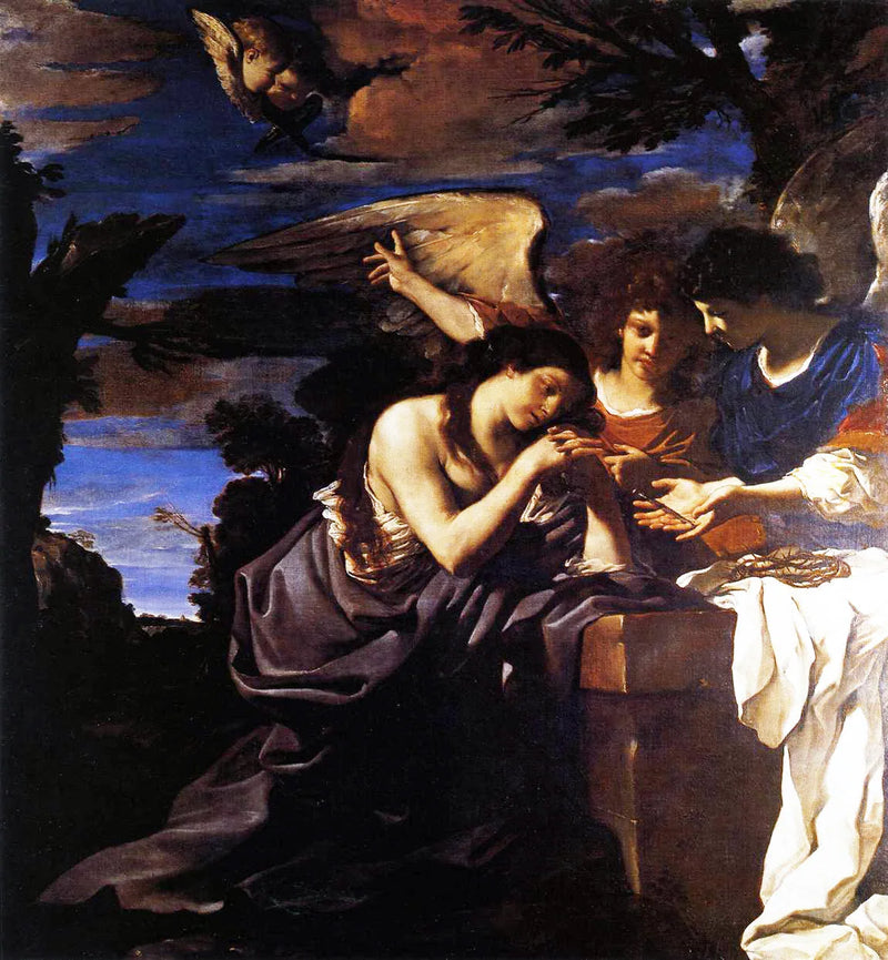 Maria Maddalena con due angeli - Guercino