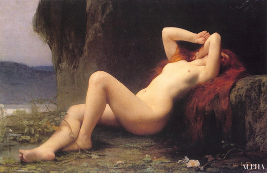 Marie Madeleine dans la grotte - Jules Lefebvre - Reproductions de tableaux et peintures haut de gamme