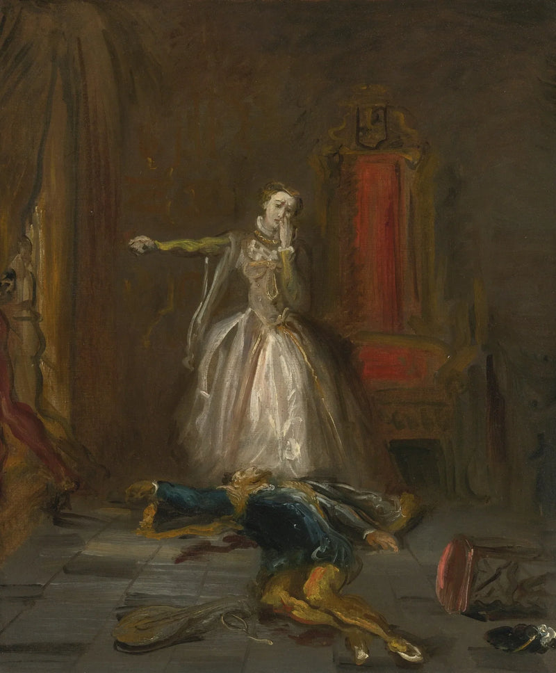 Maria Stuarda giurando vendetta - Théodore Chassériau