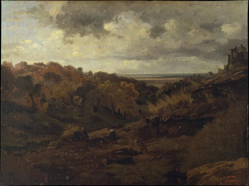 Marin. Grande valle boscoso - Jean-Baptiste Camille Corot