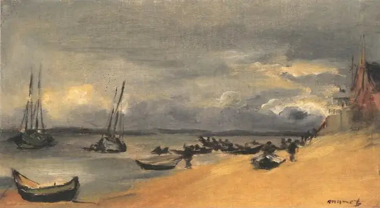 Marina, Arcachon, tempo di tempesta - Édouard Manet