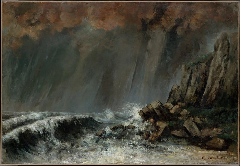 Marine : La tromba marina - Gustave Courbet