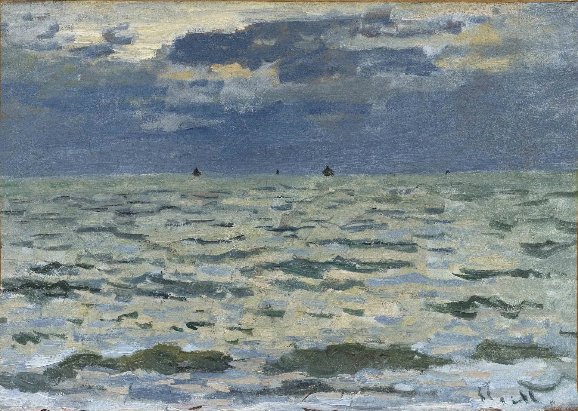 Marine, Le Havre - Claude Monet image 1 reproduction artisanale de tableau
