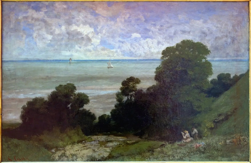 Marine ou Vista di Honfleur - Gustave Courbet